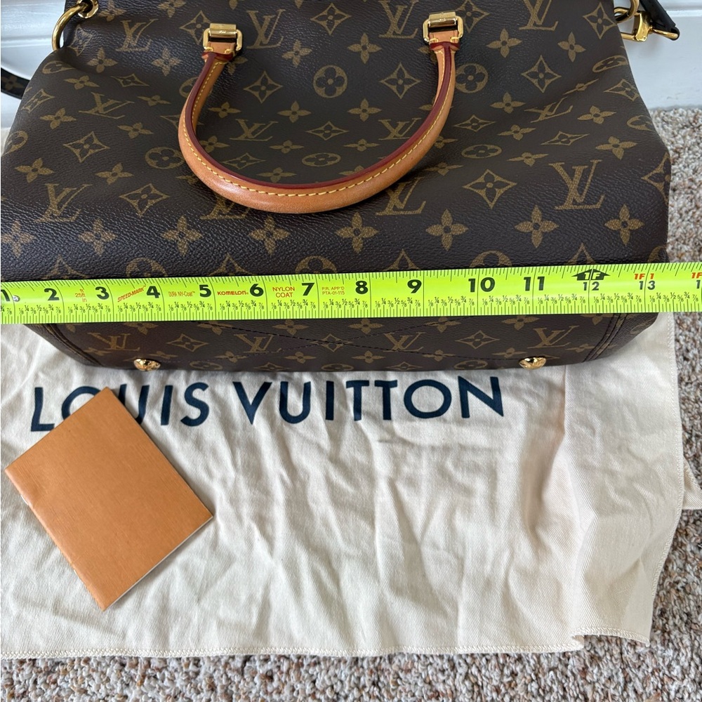 Louis Vuitton pink ballerine pink Brown Monogram Handbag Pallas VGUC - Picture 14 of 17